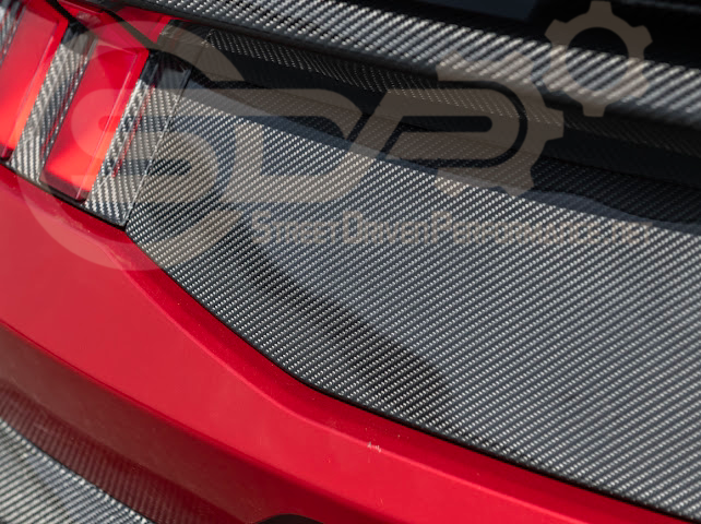 2024-UP FORD MUSTANG S650 | CARBON FIBER REAR TRUNK PANEL COVER TRIM